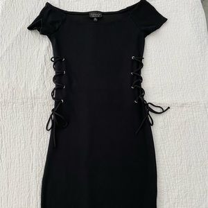 TOPSHOP Off the Shoulder Dress